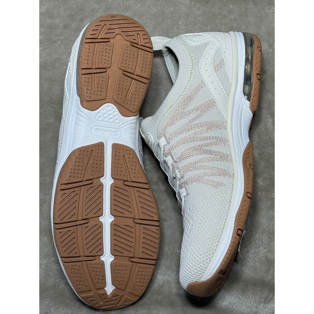 Skechers Air-Cooled Memory Foam Stretch Fit Slip On Sneakers 100632 Off White 8 - Picture 4 of 6